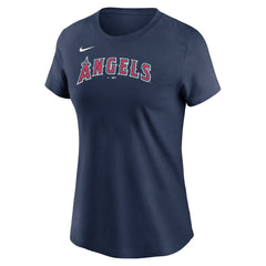 Los Angeles Angels Nike Women's Wordmark T-Shirt - Navy - Nike Online