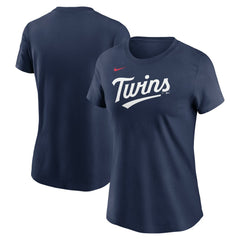 Minnesota Twins Nike Women's Wordmark T-Shirt - Navy - Nike on Sale