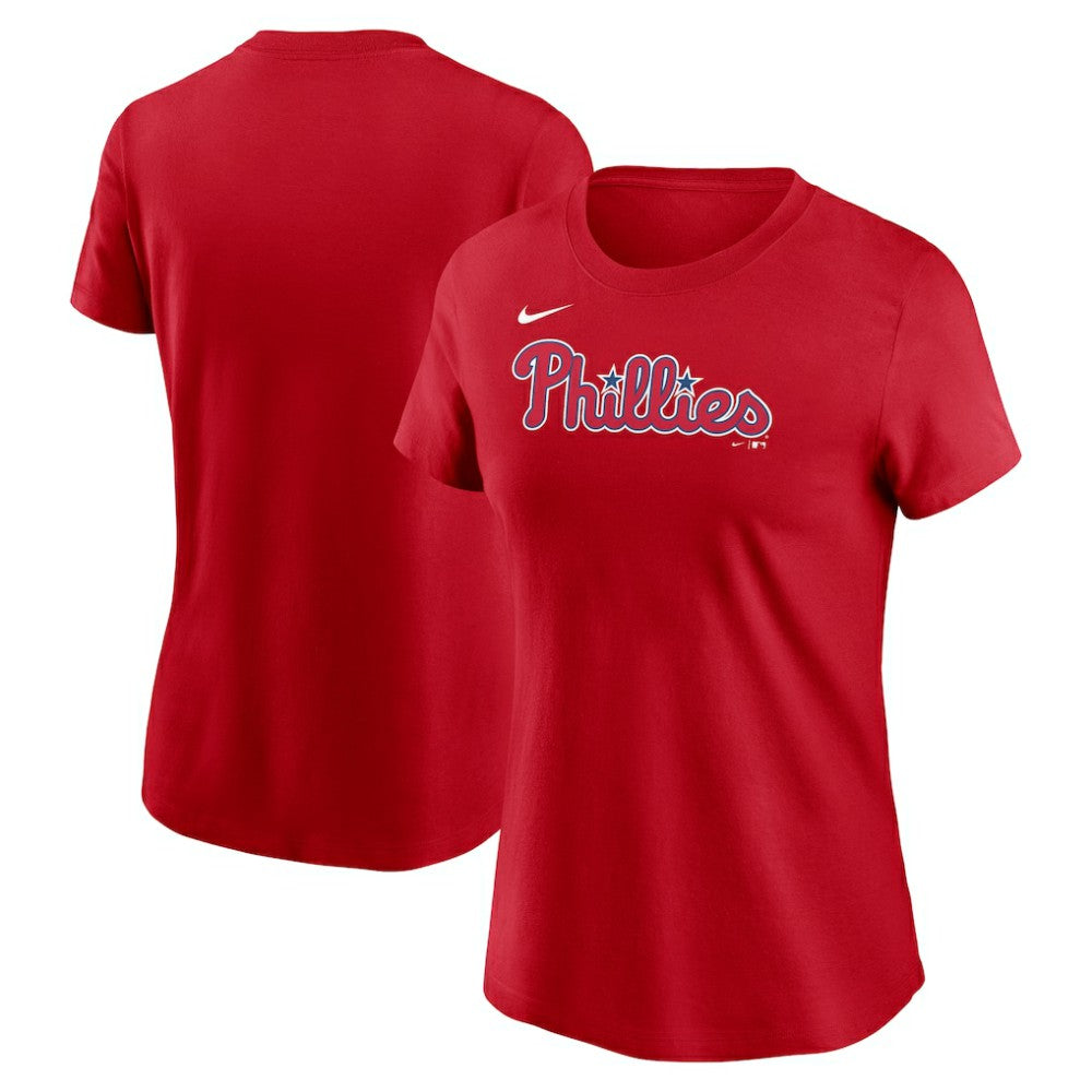 Philadelphia Phillies Nike Women's Wordmark T-Shirt - Red - Nike Discount