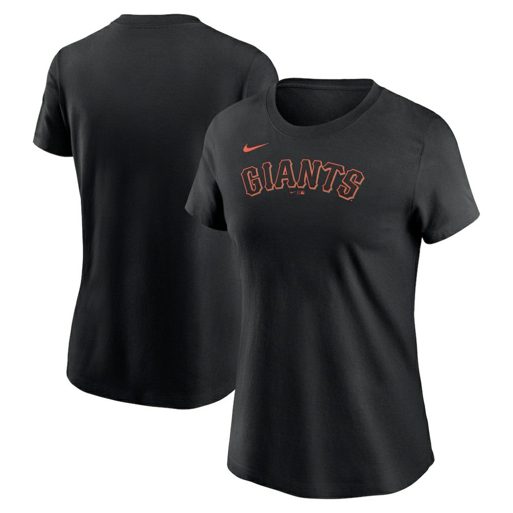San Francisco Giants Nike Women's Wordmark T-Shirt - Black - Nike Lifestyle
