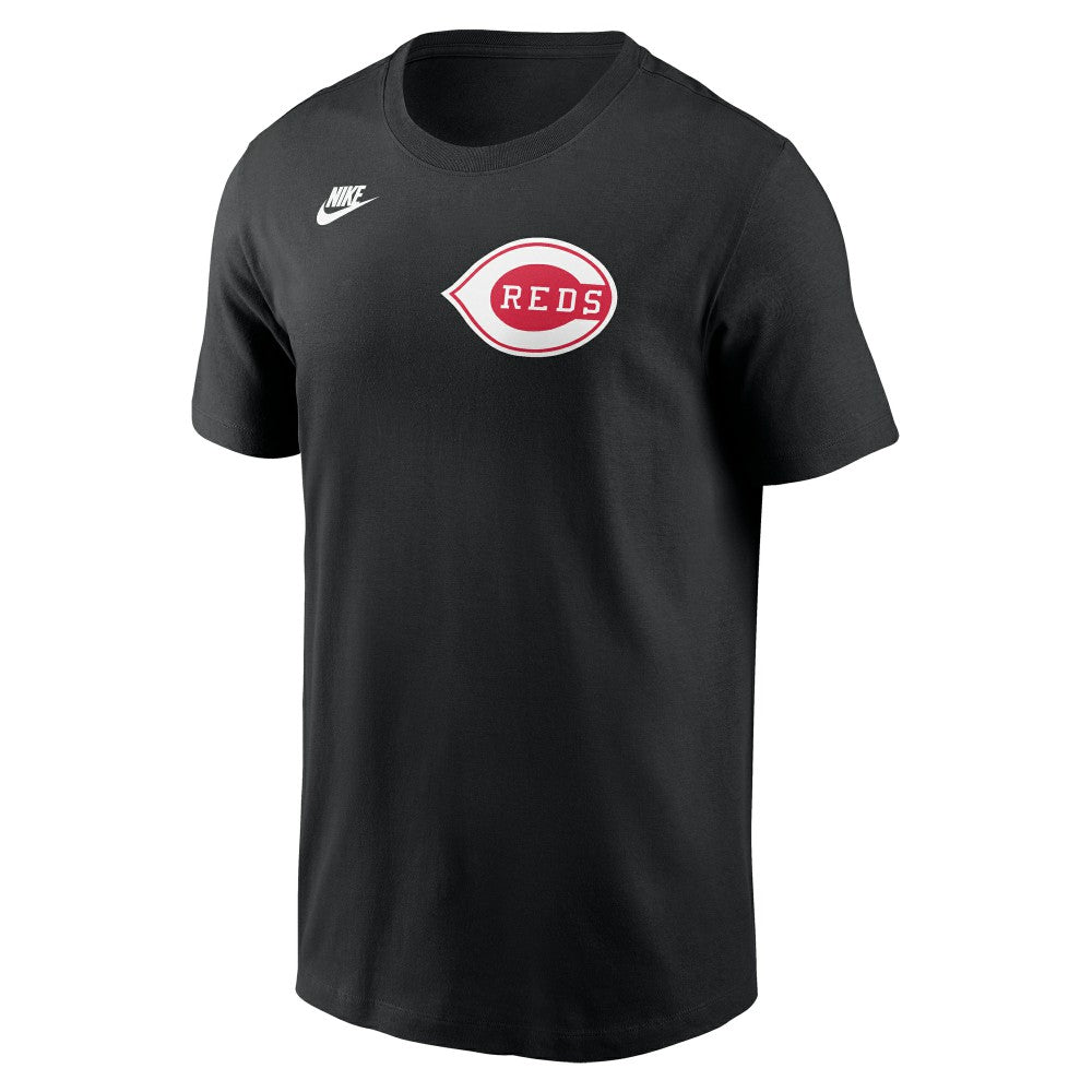 Cincinnati Reds Nike Cooperstown Collection Wordmark T-Shirt - Black - Nike on Sale