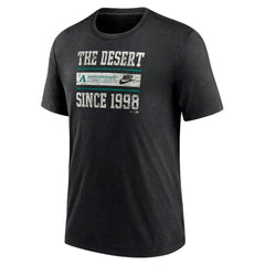 Arizona Diamondbacks Nike Cooperstown Collection Local Stack Tri-Blend T-Shirt - Heather Black - Nike Sale