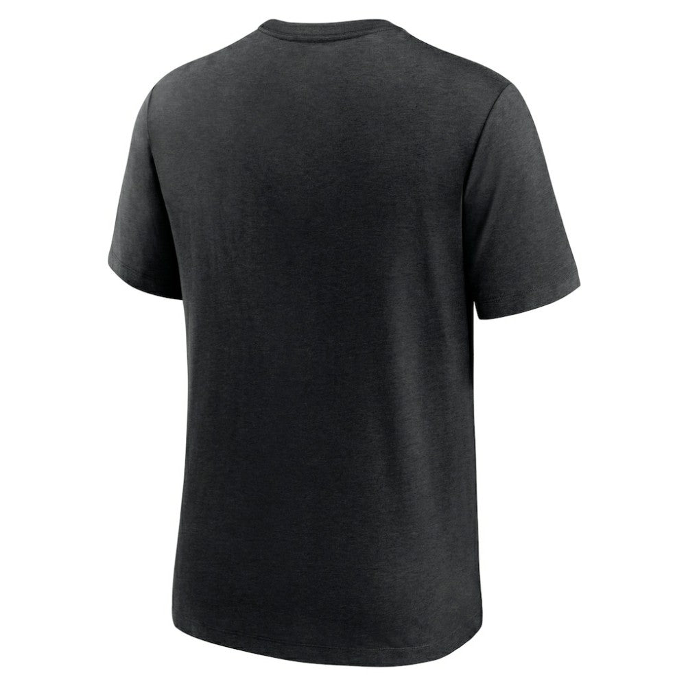 Arizona Diamondbacks Nike Cooperstown Collection Local Stack Tri-Blend T-Shirt - Heather Black - Nike Sale