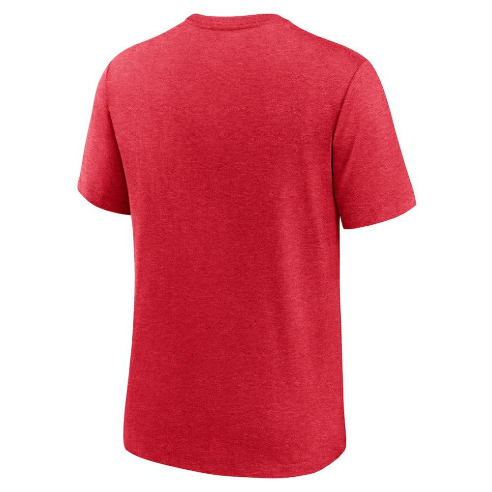 St. Louis Cardinals Nike Cooperstown Collection Local Stack Tri-Blend T-Shirt - Heather Red - Nike on Sale