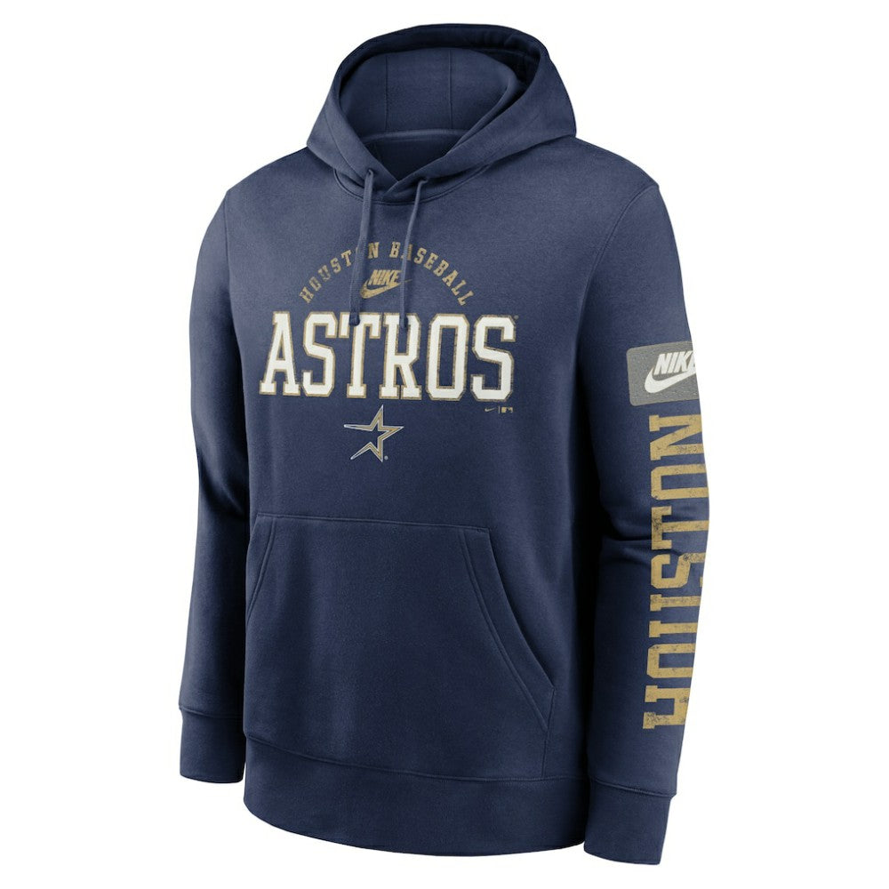 Houston Astros Nike Cooperstown Collection Splitter Club Fleece Pullover Hoodie - Navy - Nike Lifestyle