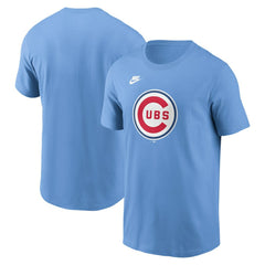 Chicago Cubs Nike Cooperstown Collection T-Shirt - Light Blue - Nike on Sale
