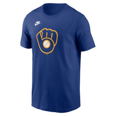 Milwaukee Brewers Nike Cooperstown Collection T-Shirt - Royal - Nike Lifestyle