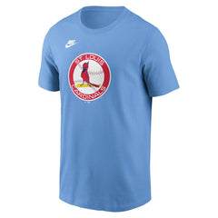 St. Louis Cardinals Nike Cooperstown Collection T-Shirt - Light Blue - Nike on Sale