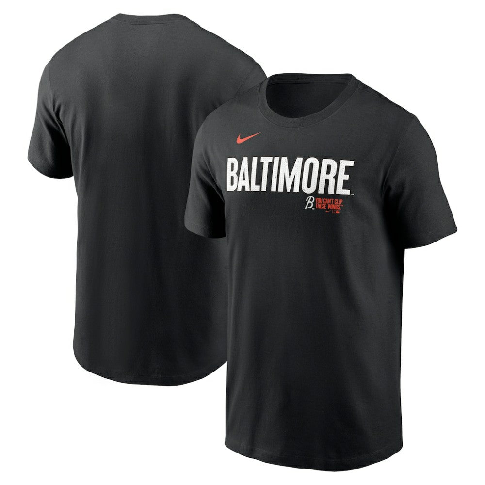 Baltimore Orioles Nike City Connect Wordmark T-Shirt - Black - Nike Online