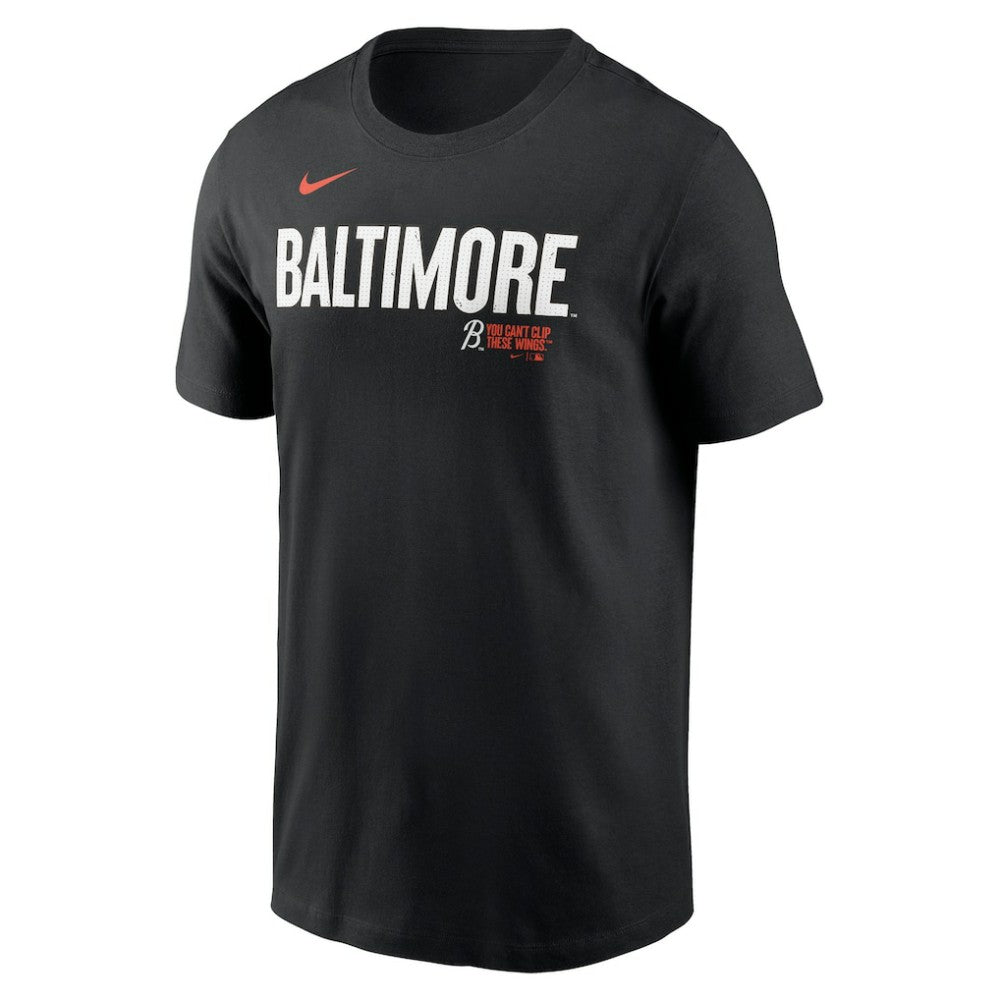Baltimore Orioles Nike City Connect Wordmark T-Shirt - Black - Nike Online