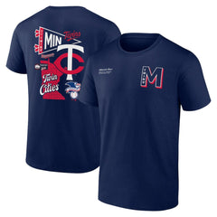 Minnesota Twins Fanatics Split Zone T-Shirt - Navy - Fanatics Discount
