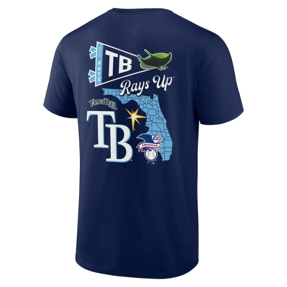 Tampa Bay Rays Fanatics Split Zone T-Shirt - Navy - Fanatics Online