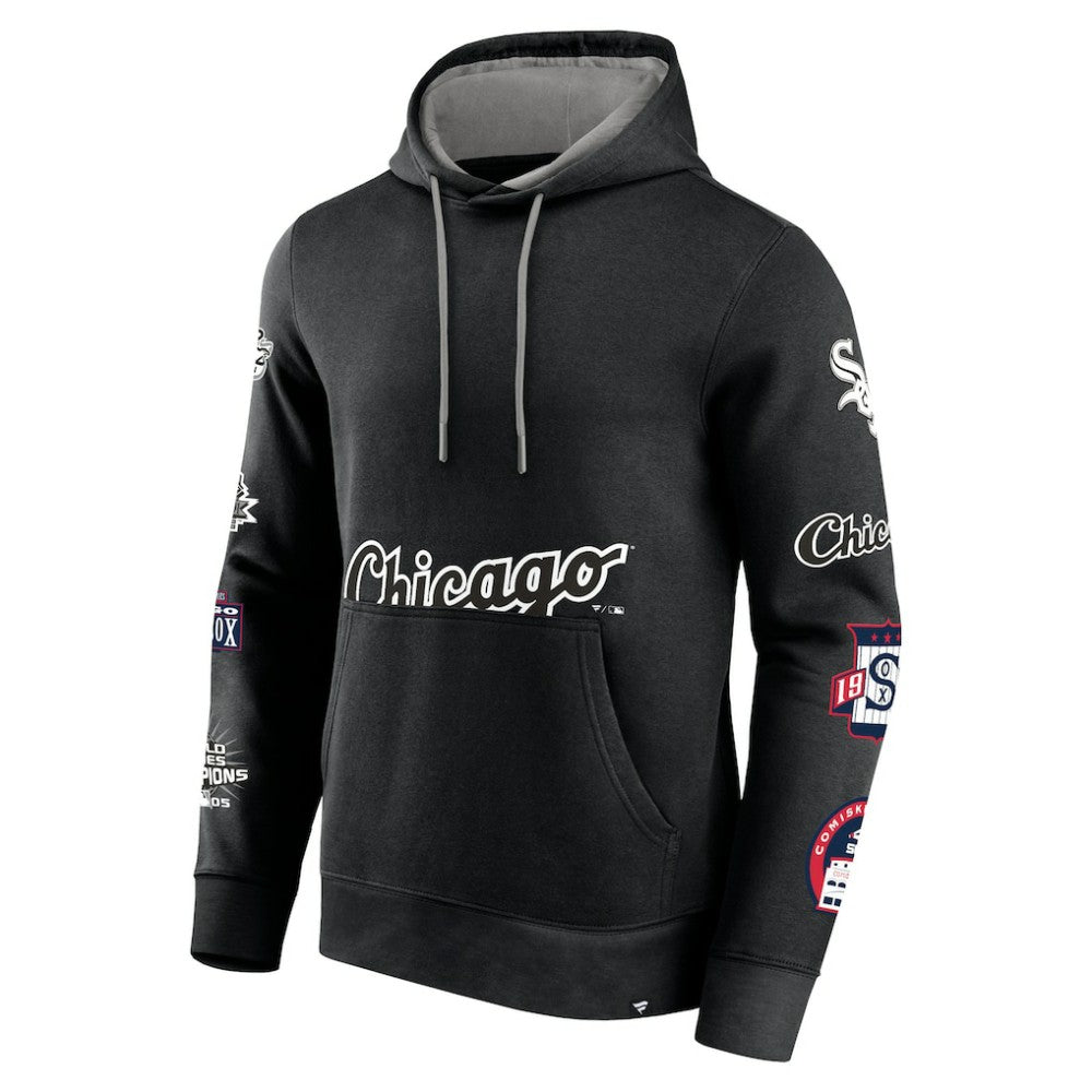 Chicago White Sox Fanatics Wild Winner Pullover Hoodie - Black - Fanatics Lifestyle