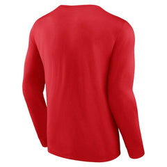 St. Louis Cardinals Fanatics Strike the Goal Long Sleeve T-Shirt - Red - Fanatics Lifestyle
