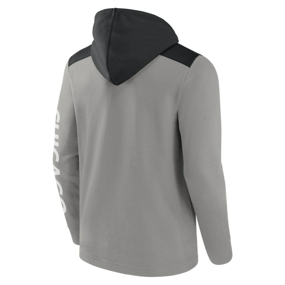Chicago White Sox Fanatics Ace Hoodie Full-Zip Sweatshirt - Gray/Black - Fanatics Discount