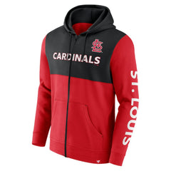 St. Louis Cardinals Fanatics Ace Hoodie Full-Zip Sweatshirt - Red/Black - Fanatics Online