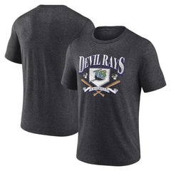 Tampa Bay Rays Fanatics Home Team Tri-Blend T-Shirt - Heather Charcoal - Fanatics Lifestyle