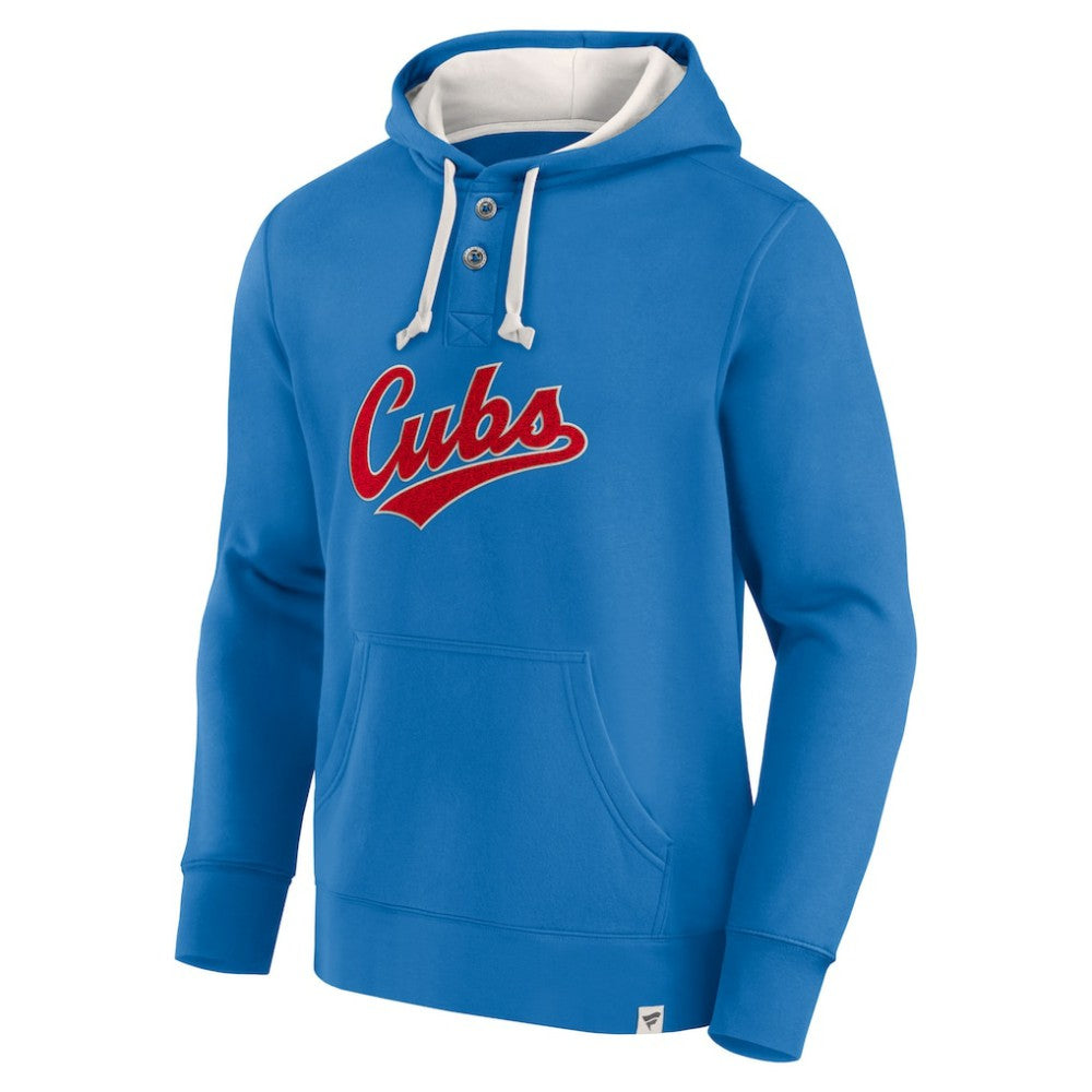 Fanatics Chicago Cubs Royal Plan for Adversity Henley Fleece Pullover Hoodie - Fanatics Online