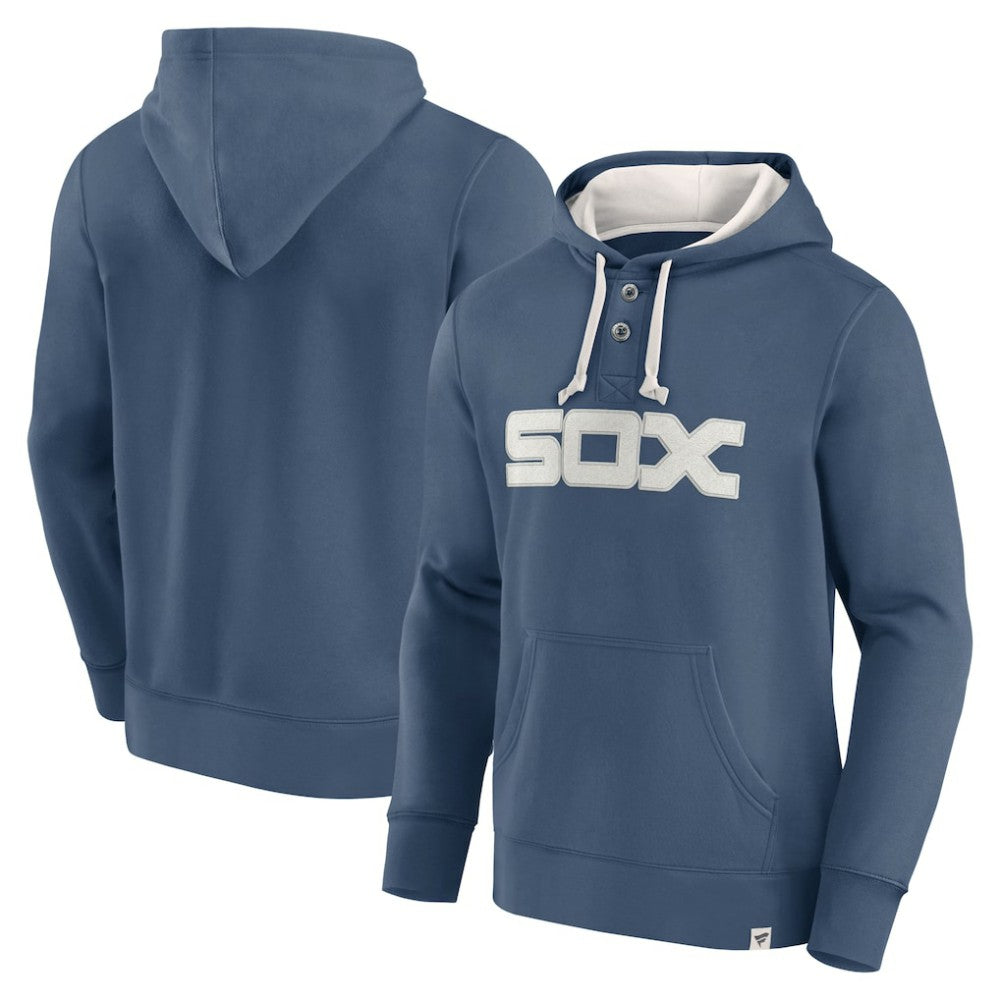 Fanatics Chicago White Sox Navy Plan for Adversity Henley Fleece Pullover Hoodie - Fanatics Sale
