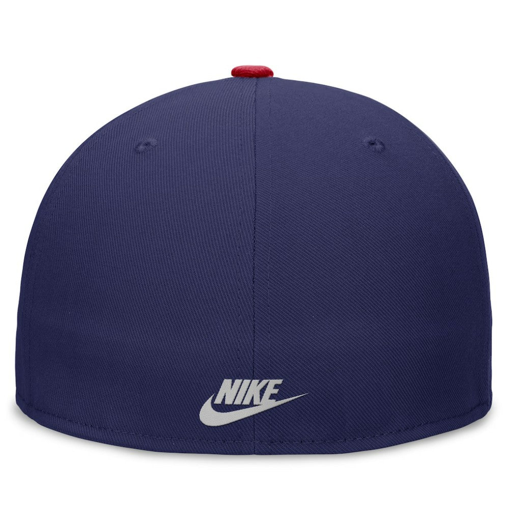 Atlanta Braves Nike Rewind Cooperstown True Performance Fitted Hat - Royal/Red - Nike Sale
