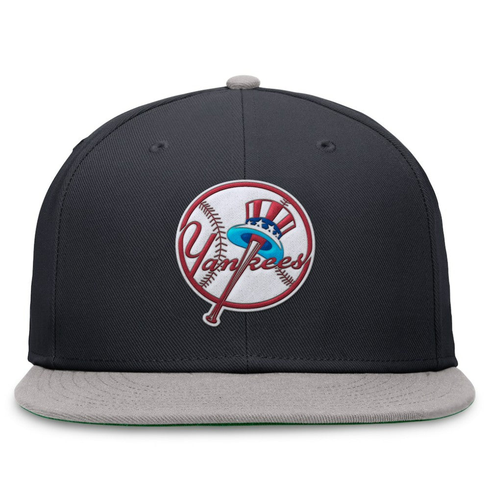New York Yankees Nike Rewind Cooperstown True Performance Fitted Hat - Navy/Gray - Nike Discount