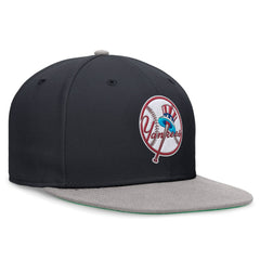 New York Yankees Nike Rewind Cooperstown True Performance Fitted Hat - Navy/Gray - Nike Discount