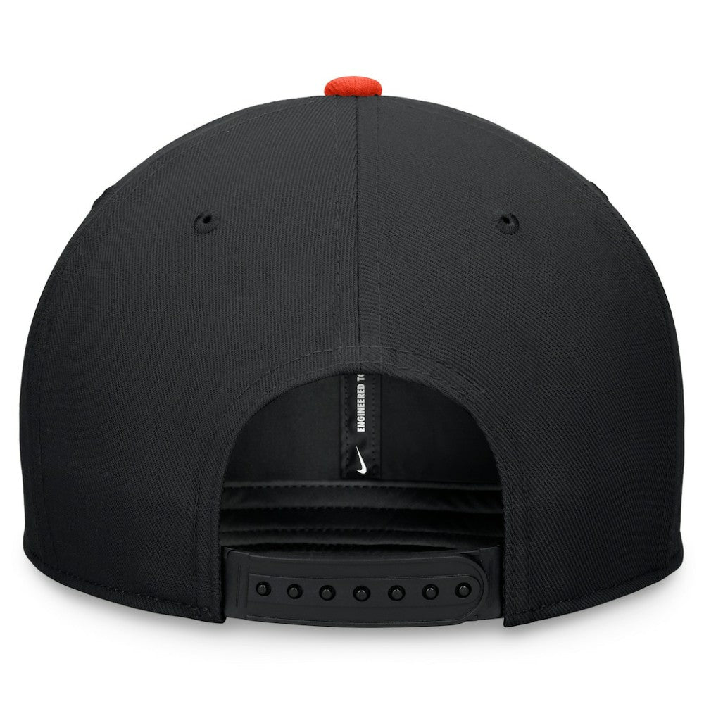 San Francisco Giants Nike Two-Tone Snapback Hat - Black/Orange - Nike Lifestyle
