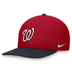 Washington Nationals Nike Two-Tone Snapback Hat - Red/Navy - Nike Discount