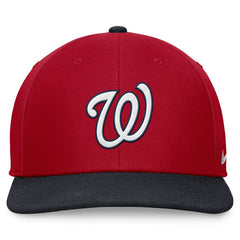 Washington Nationals Nike Two-Tone Snapback Hat - Red/Navy - Nike Discount