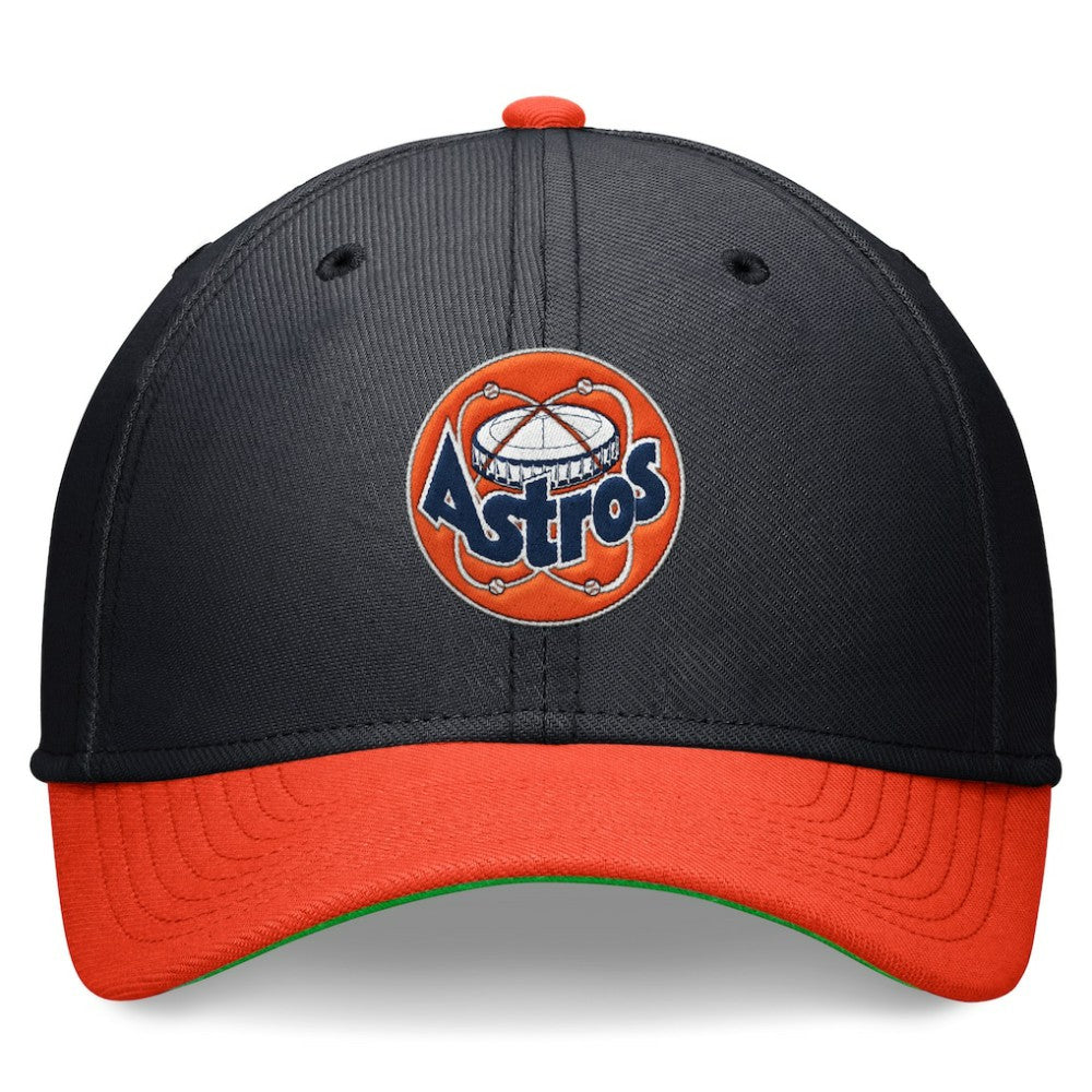 Houston Astros Nike Cooperstown Collection Rewind Swooshflex Performance Hat - Navy/Orange - Nike Online