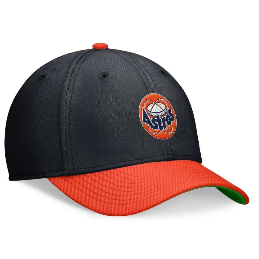 Houston Astros Nike Cooperstown Collection Rewind Swooshflex Performance Hat - Navy/Orange - Nike Online