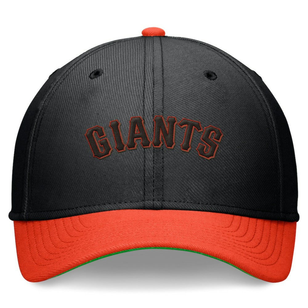 San Francisco Giants Nike Cooperstown Collection Rewind Swooshflex Performance Hat - Black/Orange - Nike Sale