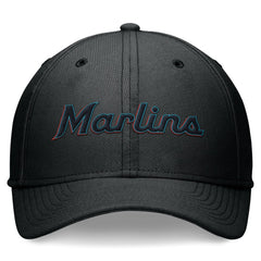 Miami Marlins Nike Performance Flex Hat - Black - Nike Discount