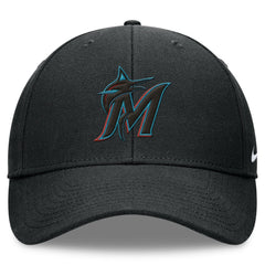 Miami Marlins Nike Club Performance Adjustable Hat - Black - Nike Sale