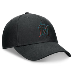 Miami Marlins Nike Club Performance Adjustable Hat - Black - Nike Sale