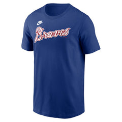 Hank Aaron Atlanta Braves Nike Cooperstown Collection Fuse Name & Number T-Shirt - Royal - Nike Sale