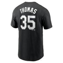 Frank Thomas Chicago White Sox Nike Cooperstown Collection Fuse Name & Number T-Shirt - Black - Nike Sale