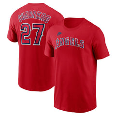 Vladimir Guerrero Los Angeles Angels Nike Fuse Name & Number T-Shirt - Red - Nike Online