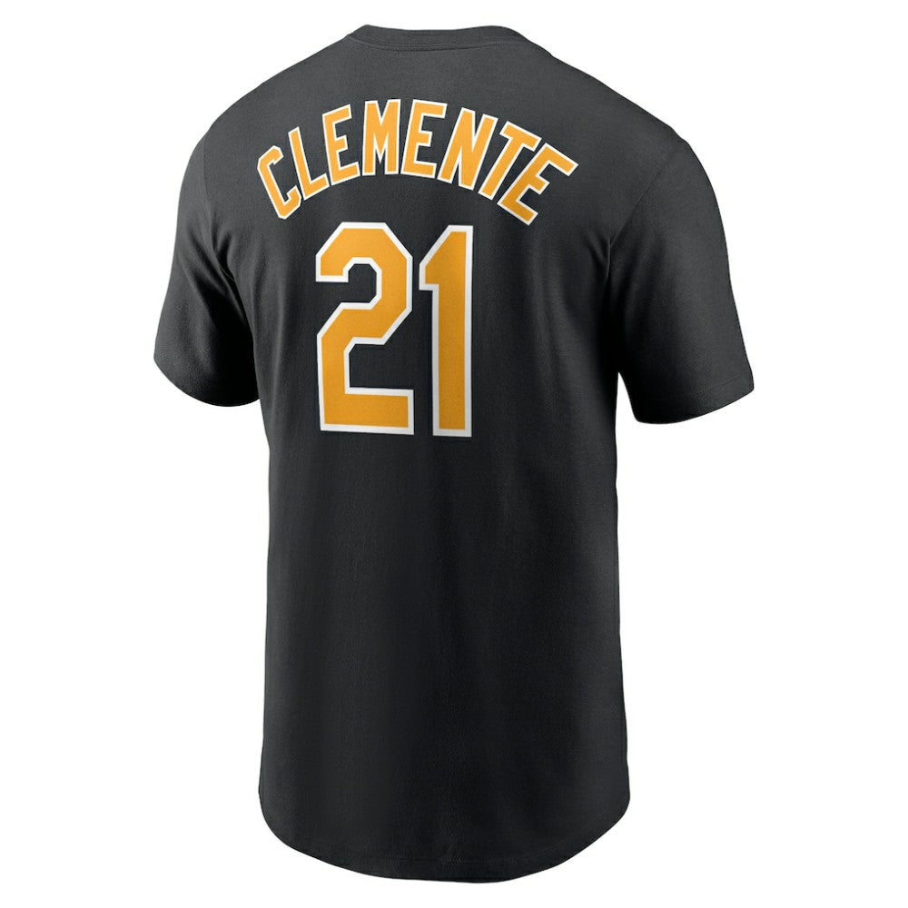 Roberto Clemente Pittsburgh Pirates Nike Fuse Name & Number T-Shirt - Black - Nike Sale