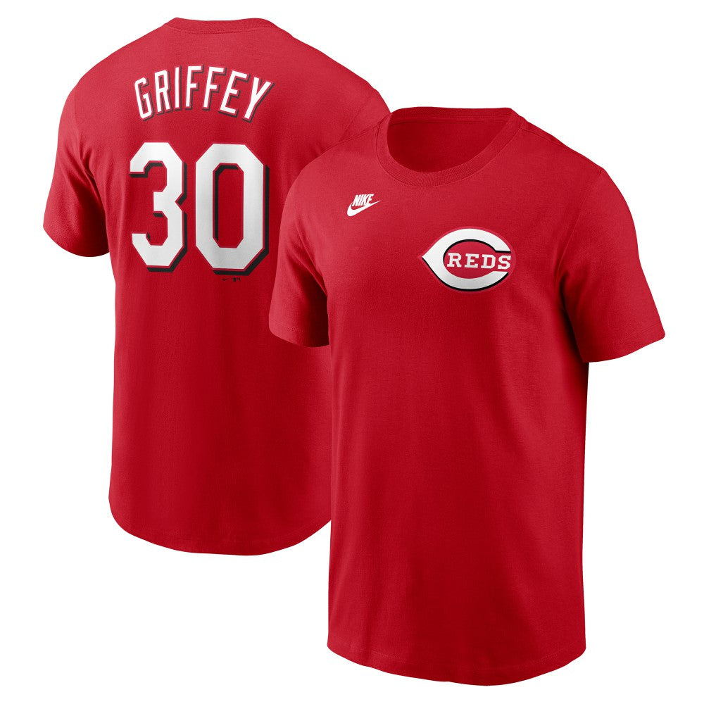 Ken Griffey Jr. Cincinnati Reds Nike Fuse Name & Number T-Shirt - Red - Nike on Sale