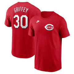 Ken Griffey Jr. Cincinnati Reds Nike Fuse Name & Number T-Shirt - Red - Nike on Sale