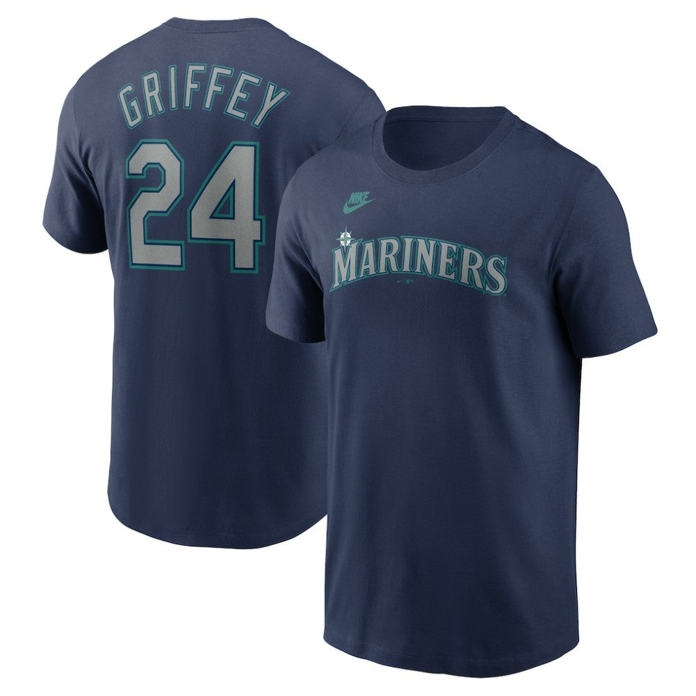 Ken Griffey Jr. Seattle Mariners Nike Fuse Name & Number T-Shirt - Navy - Nike Lifestyle