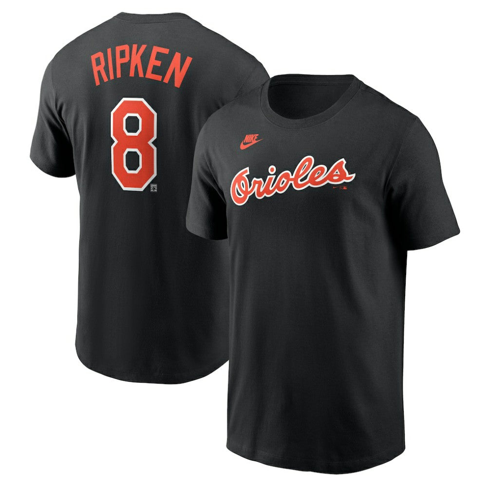 Cal Ripken Jr. Baltimore Orioles Nike Fuse Name & Number T-Shirt - Black - Nike Sale