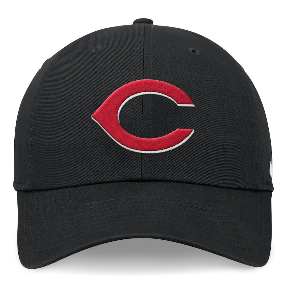 Cincinnati Reds Nike Club Adjustable Hat - Black - Nike on Sale