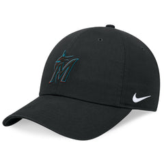 Miami Marlins Nike Club Adjustable Hat - Black - Nike Online