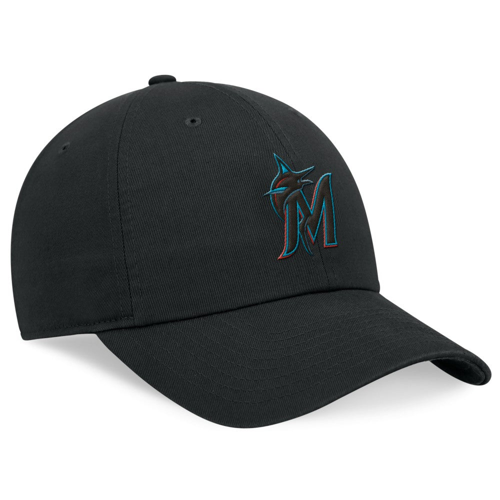 Miami Marlins Nike Club Adjustable Hat - Black - Nike Online