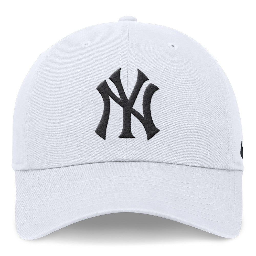 New York Yankees Nike Club Adjustable Hat - White - Nike Discount