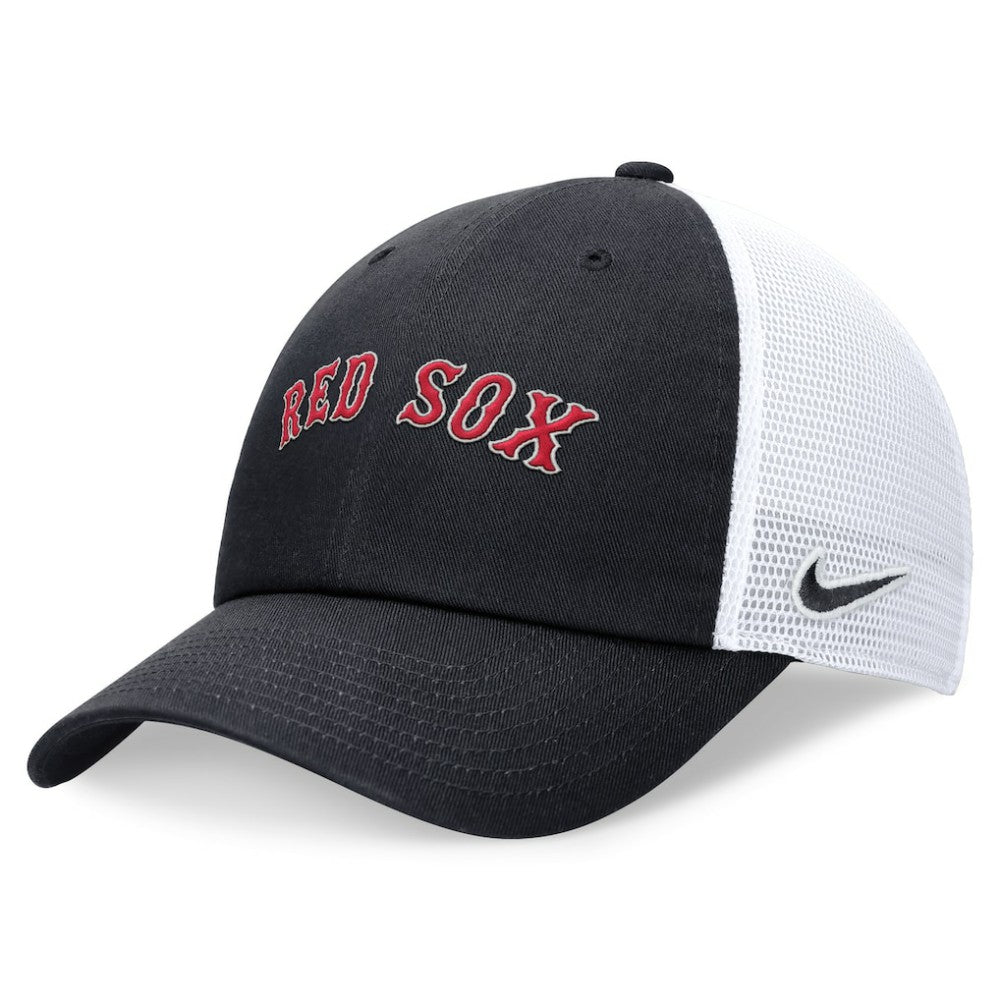Boston Red Sox Nike Wordmark Adjustable Trucker Hat - Navy - Nike Online
