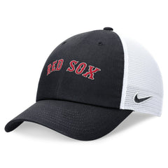 Boston Red Sox Nike Wordmark Adjustable Trucker Hat - Navy - Nike Online