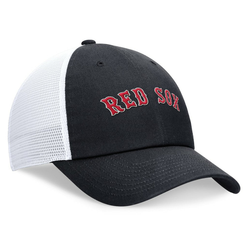 Boston Red Sox Nike Wordmark Adjustable Trucker Hat - Navy - Nike Online